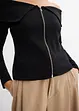 Maglia a costine con spalle scoperte, bonprix