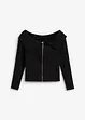 Maglia a costine con spalle scoperte, bonprix