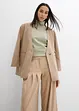 Pantaloni con pinces a vita alta in misto viscosa, bonprix