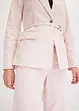 Blazer elasticizzato in twill con cintura da annodare, bonprix
