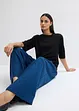 Maglia in misto viscosa con spalle imbottite, bonprix