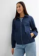 Giacca di jeans con cerniera in stile blouson, bonprix