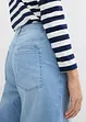 Jeans cropped a palloncino ultra morbidi, vita media, bonprix
