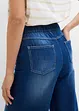 Jeans wide leg con cinta comoda, vita media, bonprix