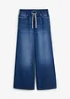 Jeans wide leg con cinta comoda, vita media, bonprix