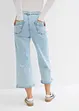 Jeans wide leg cropped, vita alta, bonprix
