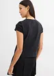 T-shirt cropped con stampa, bonprix