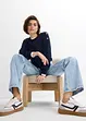 Jeans straight con cinta comoda, vita alta, bonprix