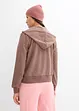 Felpa con zip a maniche lunghe, bonprix