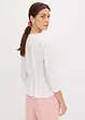 Blusa in crinkle operato, bonprix
