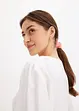 Blusa in crinkle operato, bonprix
