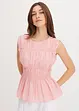 Blusa smanicata in morbido misto viscosa, bonprix