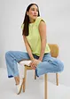 T-shirt boxy con dettagli alle maniche, bonprix