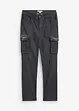 Pantaloni cargo elasticizzati effetto lavato, straight, bonprix