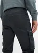 Pantaloni cargo elasticizzati effetto lavato, straight, bonprix