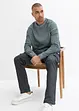 Pantaloni cargo elasticizzati effetto lavato, straight, bonprix