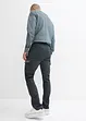 Pantaloni cargo elasticizzati effetto lavato, straight, bonprix