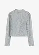 Maglia a maniche lunghe con fantasia glitterata, bonprix