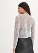 Maglia a maniche lunghe con fantasia glitterata, bonprix