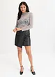 Maglia a maniche lunghe con fantasia glitterata, bonprix