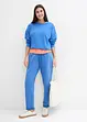 Pantaloni in felpa  con stampa in materiale pesante, bonprix