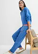 Pantaloni in felpa  con stampa in materiale pesante, bonprix