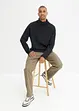 Pantaloni elasticizzati classic fit con puro cotone, straight, bonprix