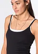 Top con spalline sottili in puro cotone (pacco da 2), bonprix
