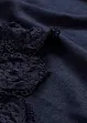 Maglia in puro lino con maniche effetto uncinetto, bonprix