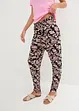Pantaloni di jersey di viscosa a vita alta con cinta smock, bonprix