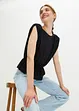 Maglia smanicata con spalle imbottite, bonprix
