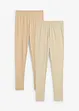 Leggings elasticizzati con puro cotone biologico (pacco da 2), bonprix