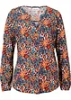 Maglia lunga fantasia a maniche lunghe, bonprix