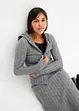 Cardigan a coste con cappuccio, bonprix