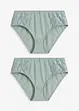 Slip alto con pizzo delicato (pacco da 2), bonprix