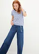 T-shirt fantasia con laccetto, bonprix