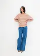 Maglione con strass grandi, bonprix