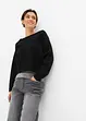 Maglione e top in puro cotone (set 2 pezzi), bonprix