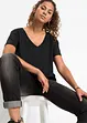 T-shirt con scollo a V, bonprix