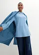 Maglione oversize a collo alto con spacchi laterali, bonprix