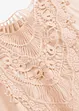 Maglia con inserto effetto uncinetto, bonprix