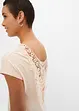 Maglia con inserto effetto uncinetto, bonprix
