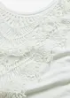 Maglia con inserto effetto uncinetto, bonprix