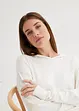 Maglione con cappuccio e tasca a marsupio in misto viscosa, bonprix