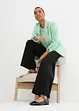 Pantaloni in punto di Roma con fascia comoda in vita, bonprix