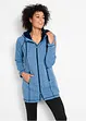 Giacca lunga in pile con cappuccio, bonprix