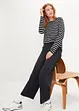 Pantaloni in jersey cropped, vita alta (pacco da 2), bonprix