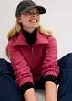 Felpa casual con colletto grande e zip, bonprix