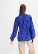 Blusa leggermente trasparente con applicazione floreale, bonprix