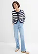 Jeans straight con cinta comoda, vita alta, bonprix